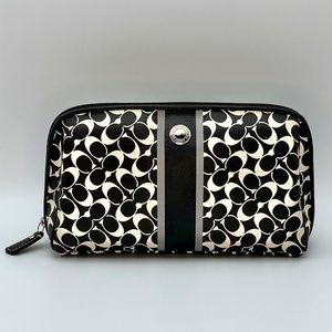 Coach leather cosmetic case